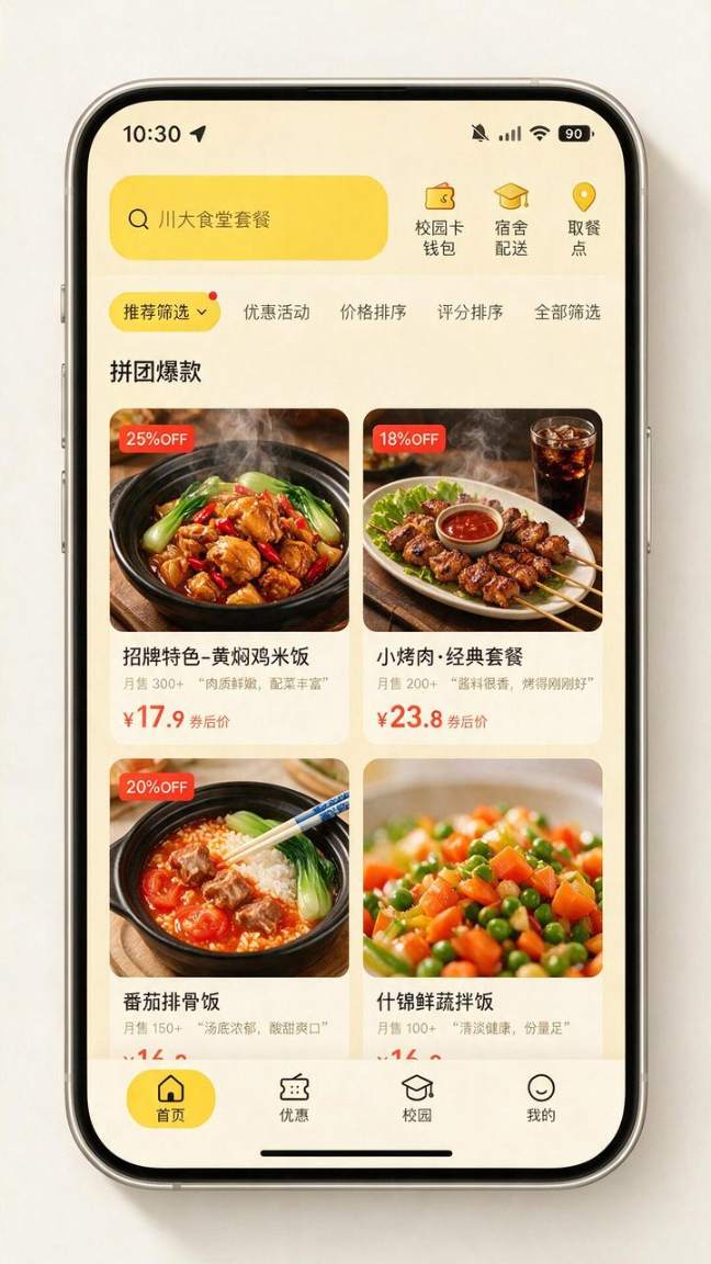就找肥哥食堂 · 展示图